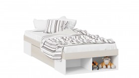 Кровать «Сканди» с ящиком Дуб Гарден/Белый в Москаленки - moskalenki.katalogmebeli.com | фото 1