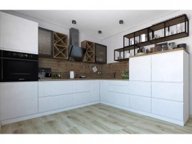 Модульная кухня Бронкс 1,8 м (Кварц) в Москаленки - moskalenki.katalogmebeli.com | фото 5