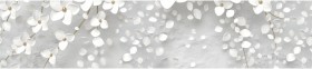 Кухонный фартук КМ 481 Абстракция цветы бетон в Москаленки - moskalenki.katalogmebeli.com | фото