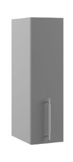 Квадро П 200 шкаф верхний (Ваниль кожа/корпус Серый) в Москаленки - moskalenki.katalogmebeli.com | фото