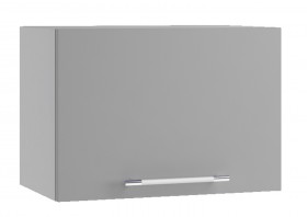 Квадро ПГ 500 шкаф верхний горизонтальный (Белый софт/корпус Серый) в Москаленки - moskalenki.katalogmebeli.com | фото