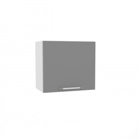 Квадро ВПГ 500 шкаф верхний горизонтальный высокий (Белый софт/корпус Серый) в Москаленки - moskalenki.katalogmebeli.com | фото