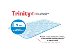 Матрас-топпер Trinity cotton 1600*2000 в Москаленки - moskalenki.katalogmebeli.com | фото