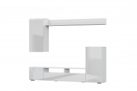 Мебель для гостиной МГС 4 (Белый/Белый глянец) в Москаленки - moskalenki.katalogmebeli.com | фото 7