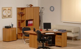 Мебель для персонала Рубин 42 Светлый миланский орех в Москаленки - moskalenki.katalogmebeli.com | фото 2
