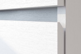 Модульная система "Токио" Тумба прикроватная Белый текстурный / Белый текстурный в Москаленки - moskalenki.katalogmebeli.com | фото 4