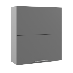 Ройс ВПГПМ 800 Шкаф верхний высокий Blum Aventos HF (Графит софт/корпус Серый) в Москаленки - moskalenki.katalogmebeli.com | фото