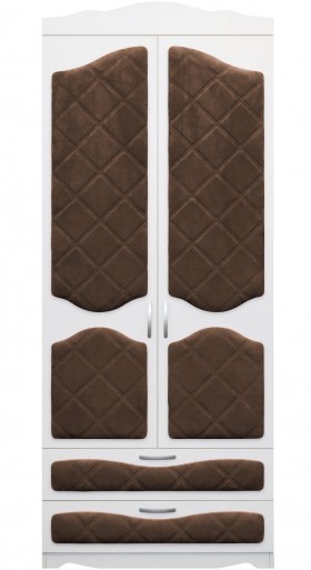Шкаф 2-х створчатый с ящиками серии Иллюзия 08 Шоколад в Москаленки - moskalenki.katalogmebeli.com | фото