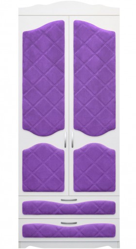 Шкаф 2-х створчатый с ящиками серии Иллюзия 32 Фиолетовый в Москаленки - moskalenki.katalogmebeli.com | фото 1