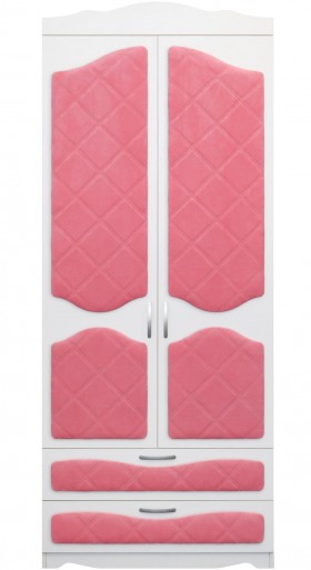 Шкаф 2-х створчатый с ящиками серии Иллюзия 89 Розовый в Москаленки - moskalenki.katalogmebeli.com | фото