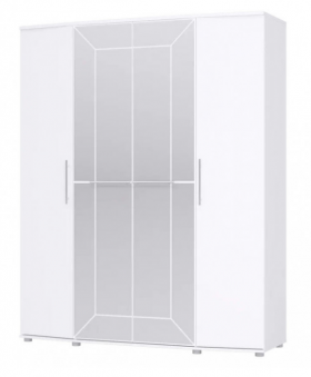 Шкаф 4х дверный Амели 1805 Белый в Москаленки - moskalenki.katalogmebeli.com | фото
