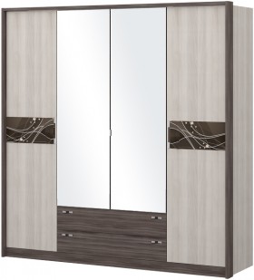 Шкаф четырехстворчатый с зеркалом Шк69.1 Николь в Москаленки - moskalenki.katalogmebeli.com | фото