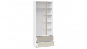 Шкаф для одежды комбинированный «Сканди» Дуб Гарден/Белый/Глиняный серый в Москаленки - moskalenki.katalogmebeli.com | фото 2