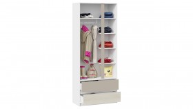 Шкаф для одежды комбинированный «Сканди» Дуб Гарден/Белый/Глиняный серый в Москаленки - moskalenki.katalogmebeli.com | фото 3