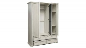 Шкаф для одежды "Сохо" (бетон пайн белый/4 ящика/1532) в Москаленки - moskalenki.katalogmebeli.com | фото 3