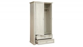 Шкаф для одежды "Сохо" (бетон пайн белый/2 ящика/зеркало) в Москаленки - moskalenki.katalogmebeli.com | фото 3