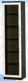 Шкаф средний со стеклодверью ДЛЯ ГОСТИНОЙ ШСС-450 Венге/Дуб выбеленный в Москаленки - moskalenki.katalogmebeli.com | фото 1