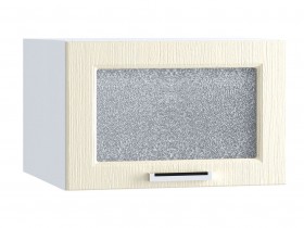 Шкаф верхний горизонтальный со стеклом 510, ШВГС 510 (Клен крем/корпус белый) в Москаленки - moskalenki.katalogmebeli.com | фото