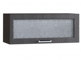 Шкаф верхний горизонтальный со стеклом 800, ШВГС 800 (Клен серый/корпус венге) в Москаленки - moskalenki.katalogmebeli.com | фото