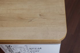 Стол с ящиками «Оксфорд» (Ривьера/Белый с рисунком) в Москаленки - moskalenki.katalogmebeli.com | фото 12