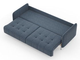 Валериан диван трёхместный прямой Синий, ткань RICO FLEX 101 в Москаленки - moskalenki.katalogmebeli.com | фото 3