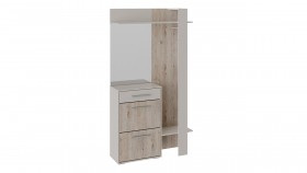 Шкаф для одежды «Нуар» тип 1 Фон серый/Дуб сонома в Москаленки - moskalenki.katalogmebeli.com | фото 2