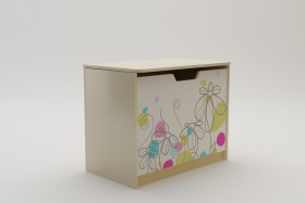 Ящик для игрушек Флёр (Белый/корпус Клен) в Москаленки - moskalenki.katalogmebeli.com | фото