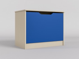 Ящик для игрушек Скай (Синий/корпус Клен) в Москаленки - moskalenki.katalogmebeli.com | фото
